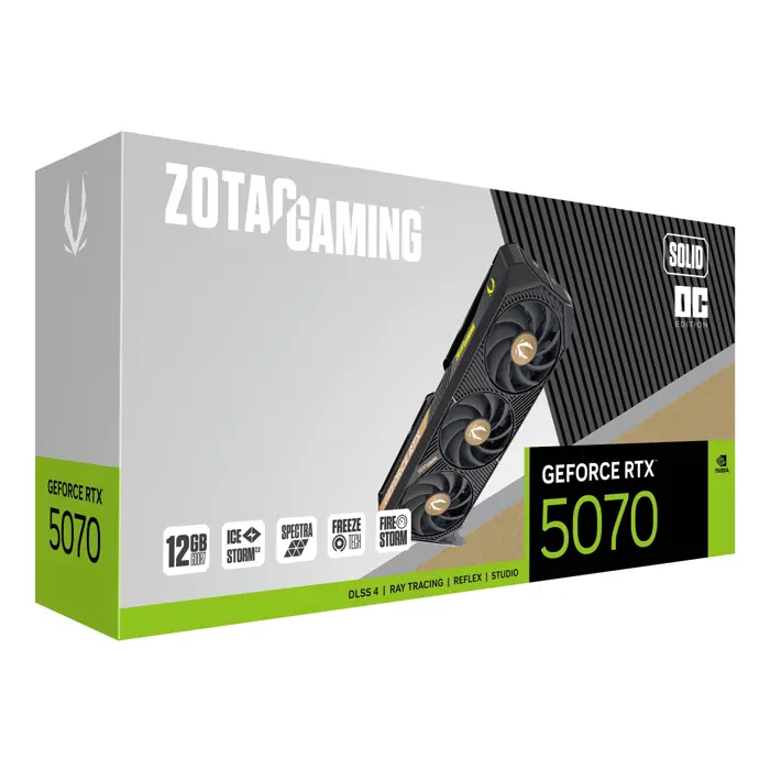 Zotac GAMING GeForce RTX 5070 SOLID OC NVIDIA 12 GB GDDR7