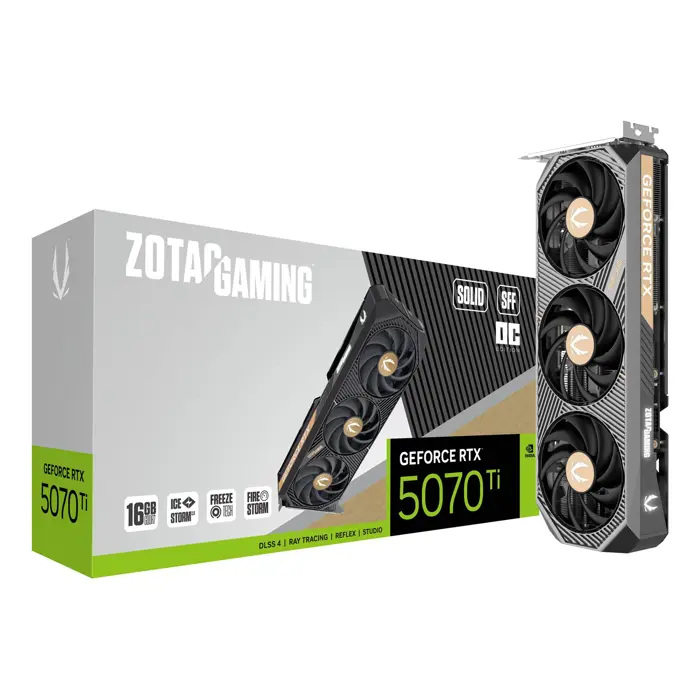 Zotac GAMING GeForce RTX 5070 Ti SOLID SFF OC NVIDIA 16 GB GDDR7