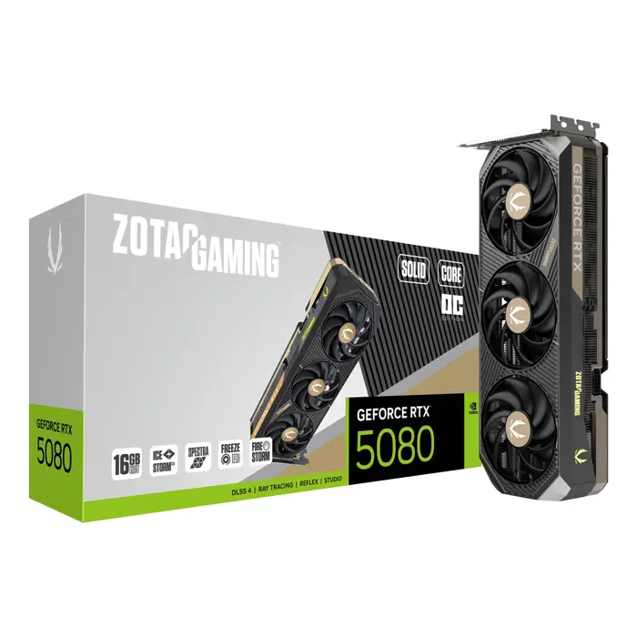 Zotac GAMING GeForce RTX 5080 SOLID CORE OC NVIDIA 16 GB GDDR7