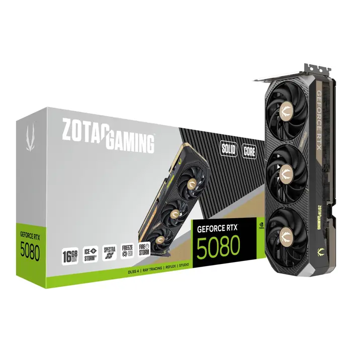 Zotac GAMING GeForce RTX 5080 SOLID OC NVIDIA 16GB GDDR7 ZT-B50800D2-10P